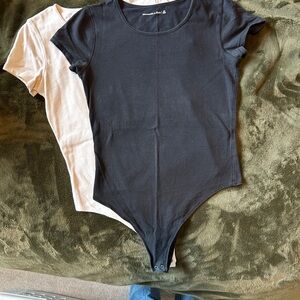 Abercrombie & Fitch Black and White Bodysuit Set